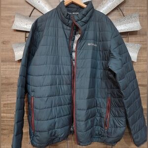 Columbia Men's Quilted Jacket - Dark Teal